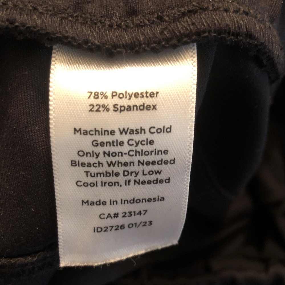 T by Talbots Women’s Black Drawstring Joggers casual pants size M - Picture 4 of 4